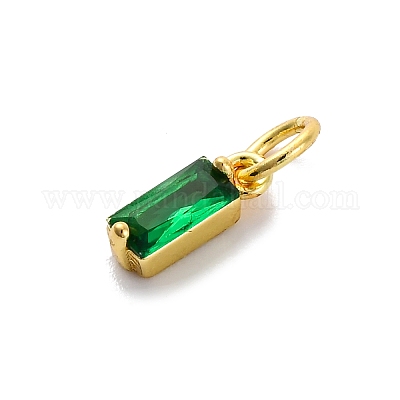 Латунь прокладывает кубические циркониевые прелести KK-F894-13G-03-1