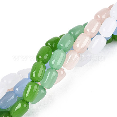 Стеклянные бусины GLAA-N058-6x9mm-C01-1