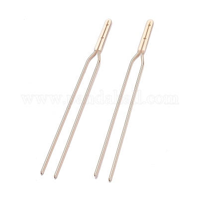 Accessoires de la fourche de cheveux en laiton&nbsp;KK-F830-02KCG-1