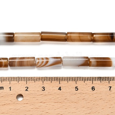 Окрашенные естественный агат бисер пряди G-G203-01H-1