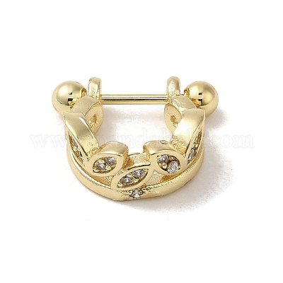 Стойка с покрытием из латуни EJEW-C097-23G-G-1