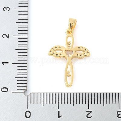 Латунные микро проложить кубического циркония подвески KK-U056-30G-1