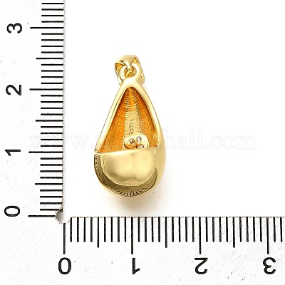 Стойки обшивки латунь микро проложить Циркон подвеску KK-L226-102G-S-1