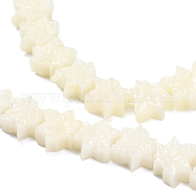 Резные бусины из синтетического коралла&nbsp;BSHE-H114-02B-1