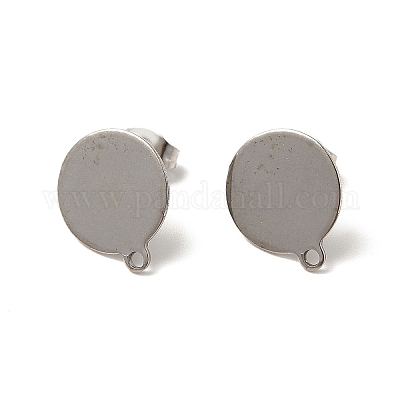 Фурнитура для сережек-гвоздиков из нержавеющей стали 201 STAS-D244-28P-B-1
