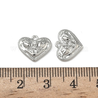 Латунные микропаве прозрачные кубические циркониевые подвески KK-A280-08P-1