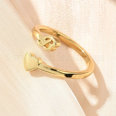 Латунные манжеты для женщин RJEW-U044-B-1