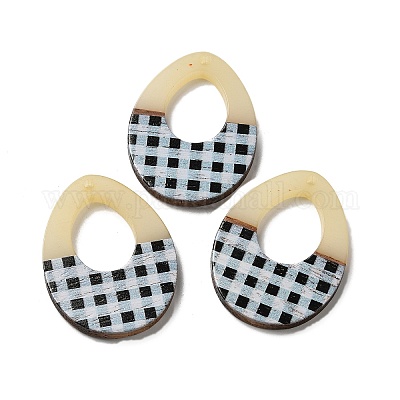 Подвески из смолы и дерева RESI-XCP0002-10-1