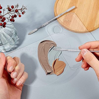 Прозрачная акриловая палитра AJEW-FG0001-17-1