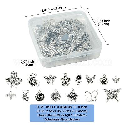 15 стили подвески из сплава в тибетском стиле TIBE-FS0002-73-1