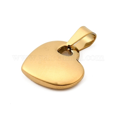 Подвески в форме сердца из нержавеющей стали 304 STAS-M121-13G-1