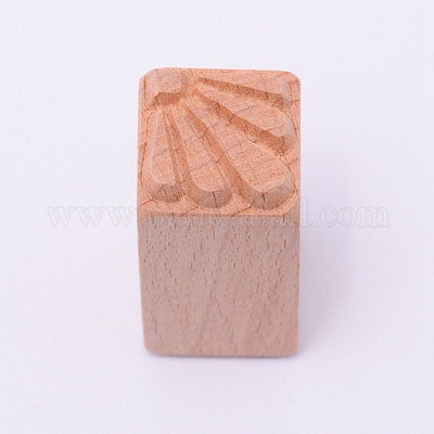 木の切手  長方形  他の模様  50x20x20mm&nbsp;DIY-WH0189-61F-1