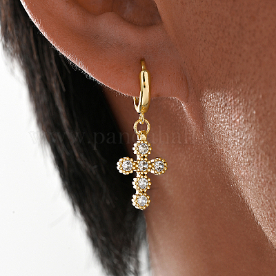 Серьги-кольца из латуни FE5671-1