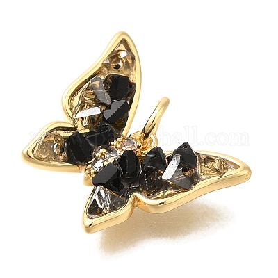 Латунные микро проложить кубического циркония подвески KK-K388-54G-1