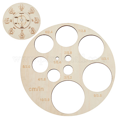 2 шт. 2 стиля деревянный измерительный инструмент для шин игрушечных автомобилей TOOL-GA0001-92-1