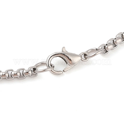 Сплав печать 7 архангелы плоские круглые подвески ожерелья NJEW-P316-04AS-1