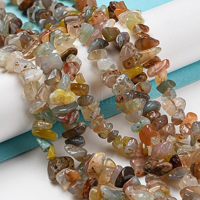 Природный агат бисер нитей G-M205-93-1