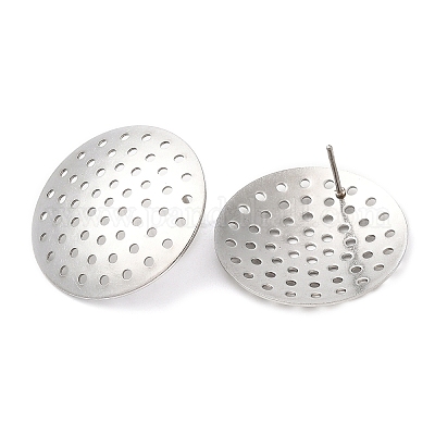 Фурнитура для сережек-гвоздиков из нержавеющей стали 304 STAS-R123-18A-P-1