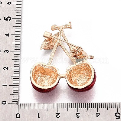 Эмалевые значки из вишневого сплава для одежды рюкзака JEWB-N009-01KCG-1