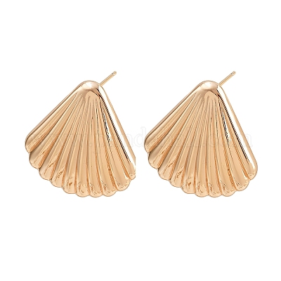 Латунь серьги EJEW-H168-12G-1