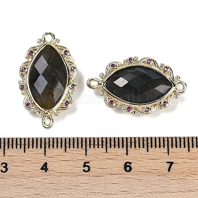 Натуральный лабрадорит ограненные звенья конский глаз G-B126-02G-12-1