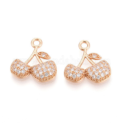 Латунные микро проложить кубического циркония подвески KK-T074-73KCG-1