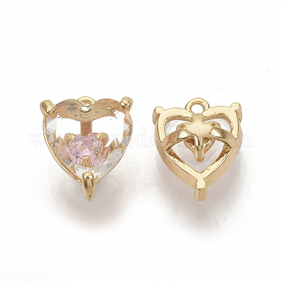 Латунь подвески циркония кубической KK-T050-06G-03-NF-1