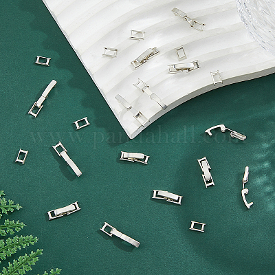 24 комплект экологически чистых латунных застежек для часовых ремешков KK-FH0007-75C-P-1