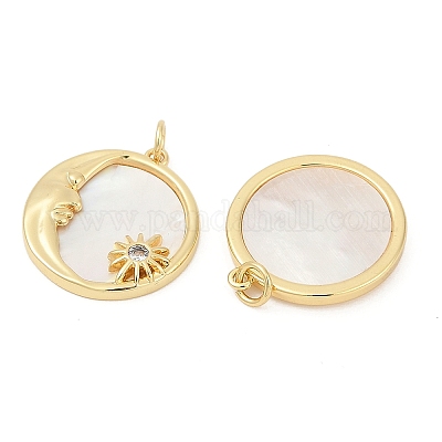 Латунные микро проложить кубического циркония подвески KK-U058-22G-01-1