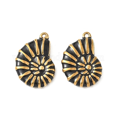 Подвески из нержавеющей стали 304 с эмалью STAS-I346-19G-01B-1