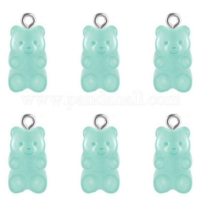 Прозрачные смоляные подвески HJEW-TAC0007-02G-1