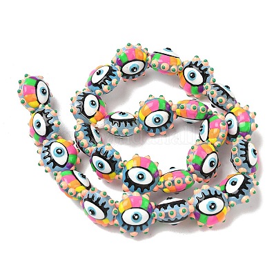 Выпечка окрашенные стеклянные бусины LAMP-D004-04F-1