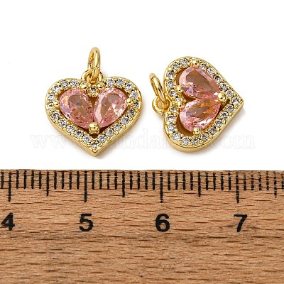 Латунные микро проложить кубического циркония подвески KK-A271-12G-1