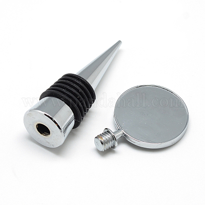 Пробки для бутылок из цинкового сплава для кабошонов X-MAK-R022-02-1