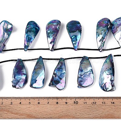 Нити бусин из натуральных пресноводных ракушек SHEL-T020-55C-1