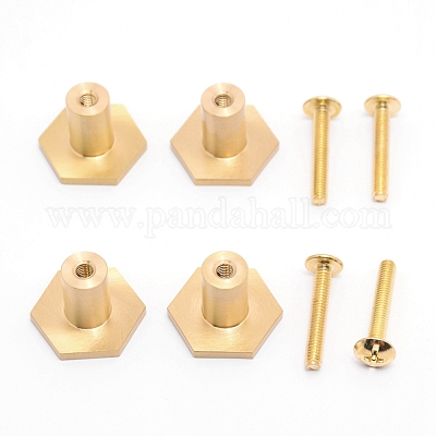 Schubladenknöpfe aus Messing&nbsp;FIND-WH0059-21A-MG-1