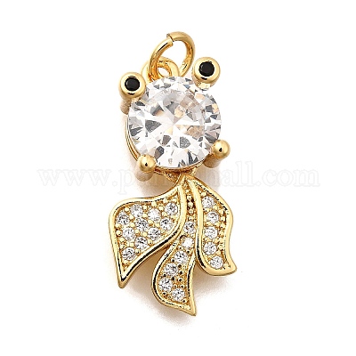 Латунные микро проложить кубического циркония подвески KK-Z125-07G-1
