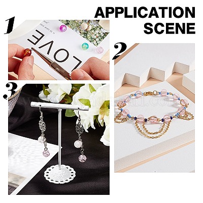 2 нити бусин из натурального розового кварца G-GO0001-27A-1