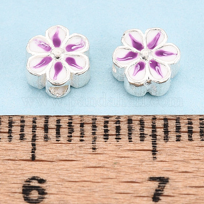 925 бусина из стерлингового серебра с эмалью STER-T008-35C-1