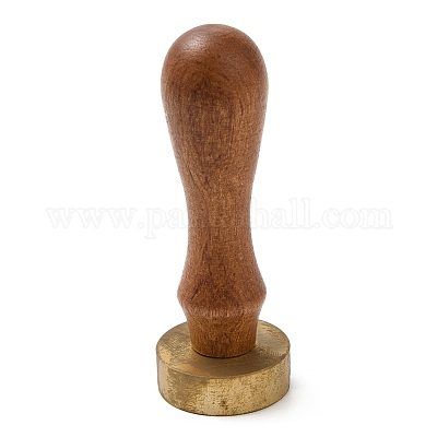 (распродажа с дефектом: окисление)деревянные ручки с сургучной печатью STAM-XCP0001-02LG-1