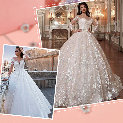 3d аппликации с вышивкой на молочных шелковых тканях в форме цветка PATC-WH0012-27-1