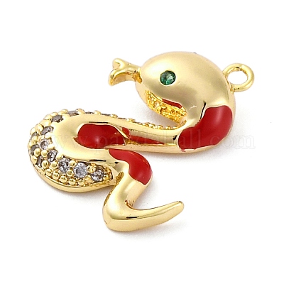 Латунные микро проложить кубического циркония подвески KK-A240-24G-1