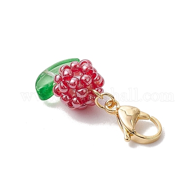 Цветочные стеклянные бусины бисерные подвески украшения HJEW-MZ00195-04-1
