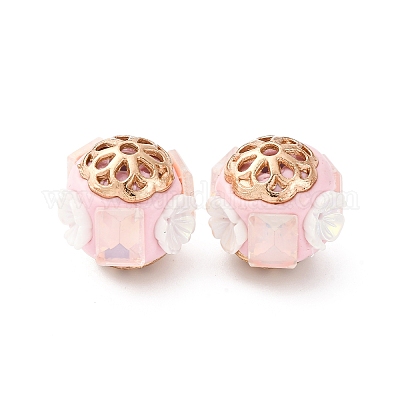 Круглые бусины из смолы ручной работы из Индонезии IPDL-P005-09KCG-01-1