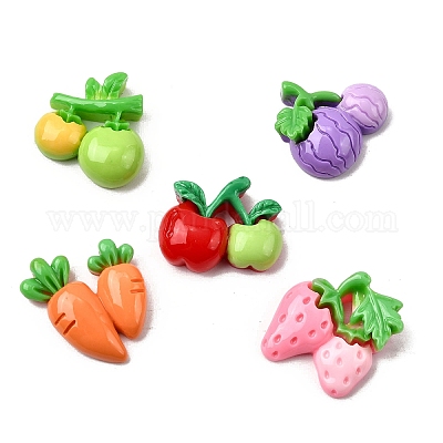 Непрозрачные кабошоны из смолы RESI-K046-07-1