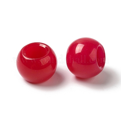 Европейские бусины из натурального белого нефрита (окрашенные) из драгоценных камней G-N342-03S-1