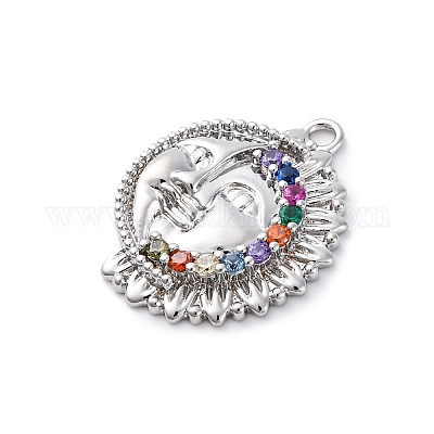 Латунные микро проложить кубического циркония подвески KK-D360-23P-1