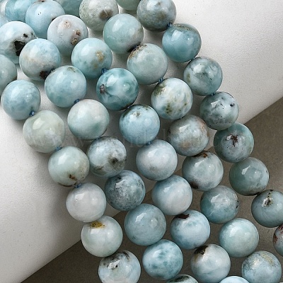 Природные ларимар бисер нитей G-B156-A01-6mm-1