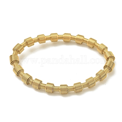 Bracelet Livio cuir deux rangs et plaque en acier inoxydable personnalisable pour homme - Bijouteri