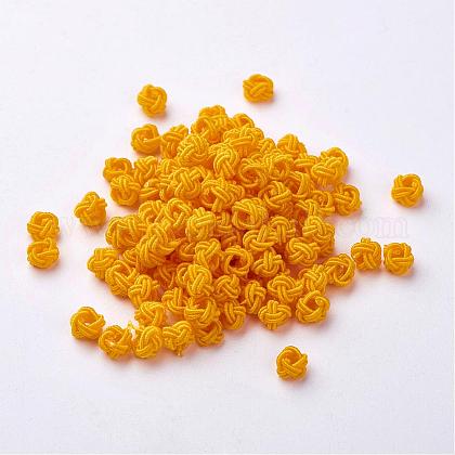 Polyester Weave Beads WOVE-N002-24-1